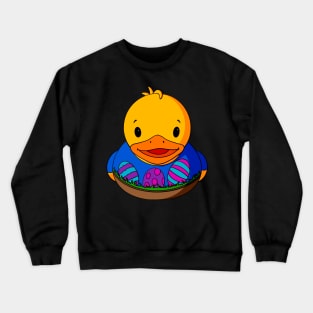 Easter Ugly Sweater Rubber Duck Crewneck Sweatshirt